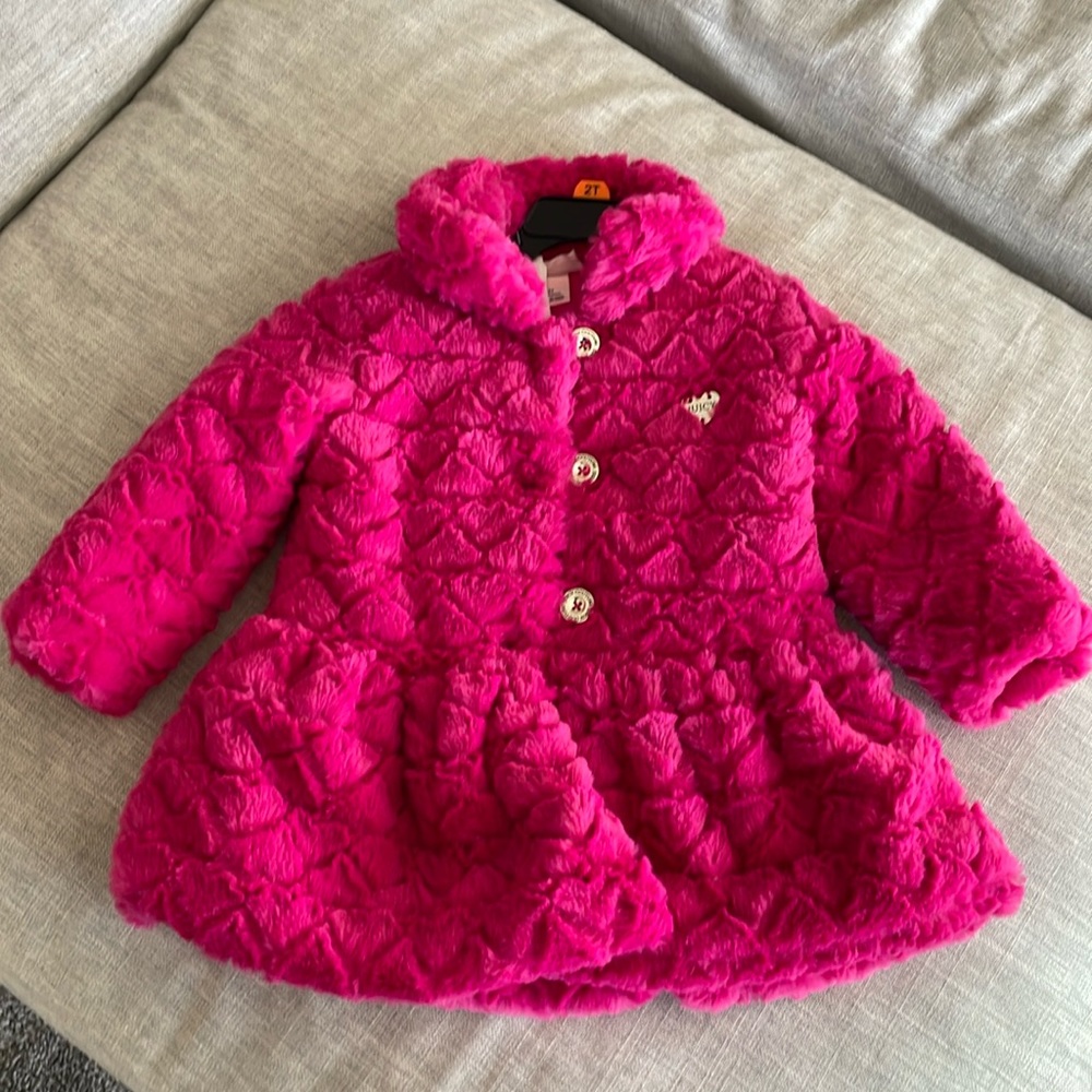 Toddler Juicy Couture faux fur coat
